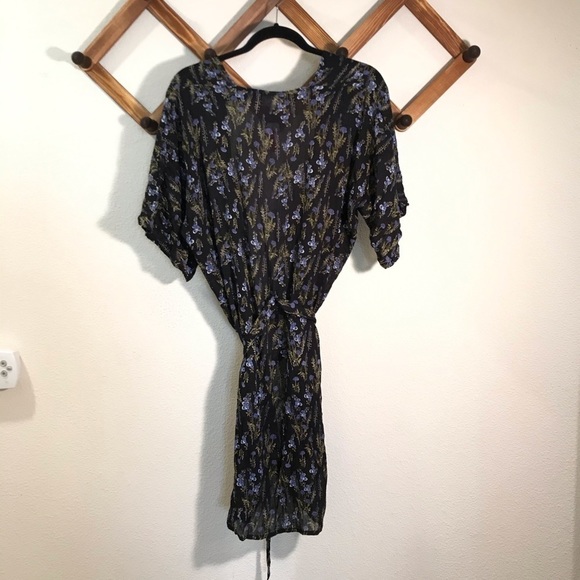 Melrose and Market | NWT kimono wrap swim cover up boho cardigan belted … - Picture 7 of 12